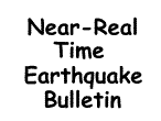 Click for Near-Realtime Earthquake info